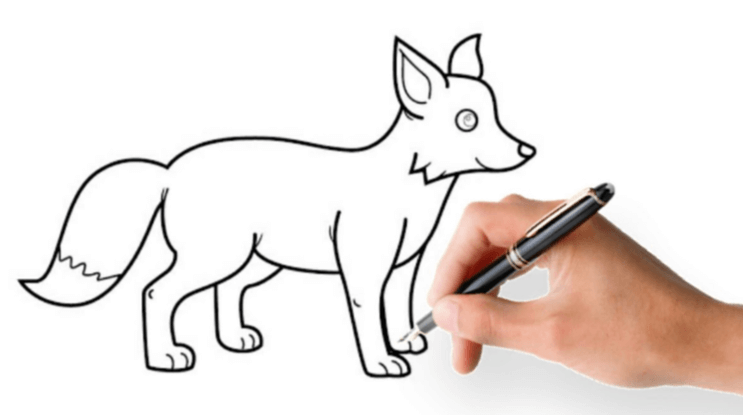 Easy:_Eq0_Xc1hm4= How to Draw a Fox